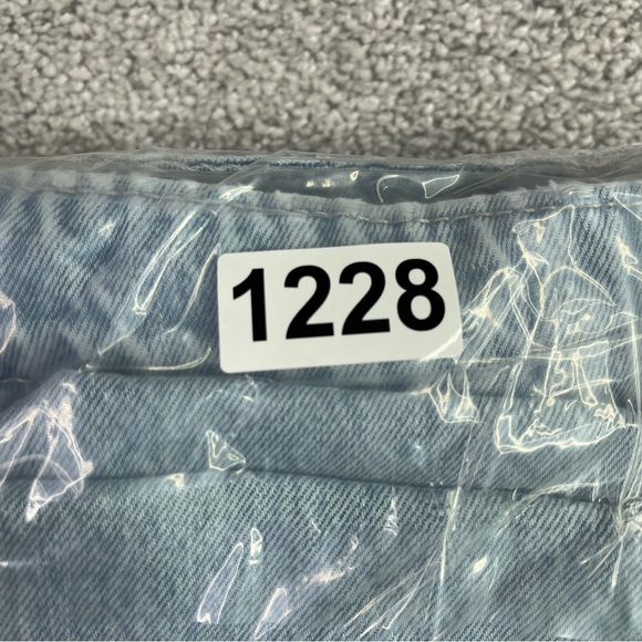 Hollister Jeans Women’s 24 Blue Baggy Wide Leg Ultra High Rise Light Wash Cotton - Picture 12 of 12